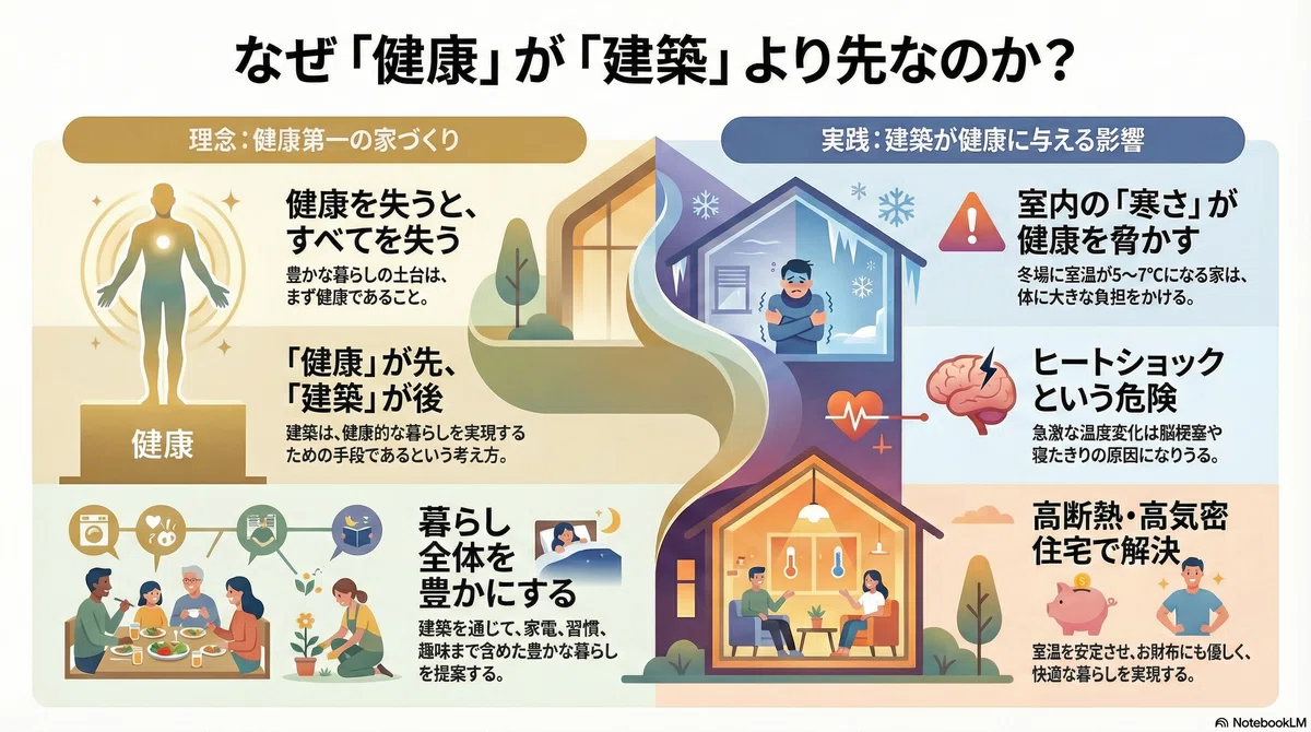 なぜ工務店社長が「健康」を語るのか？家づくりで本当に大切な5つの視点