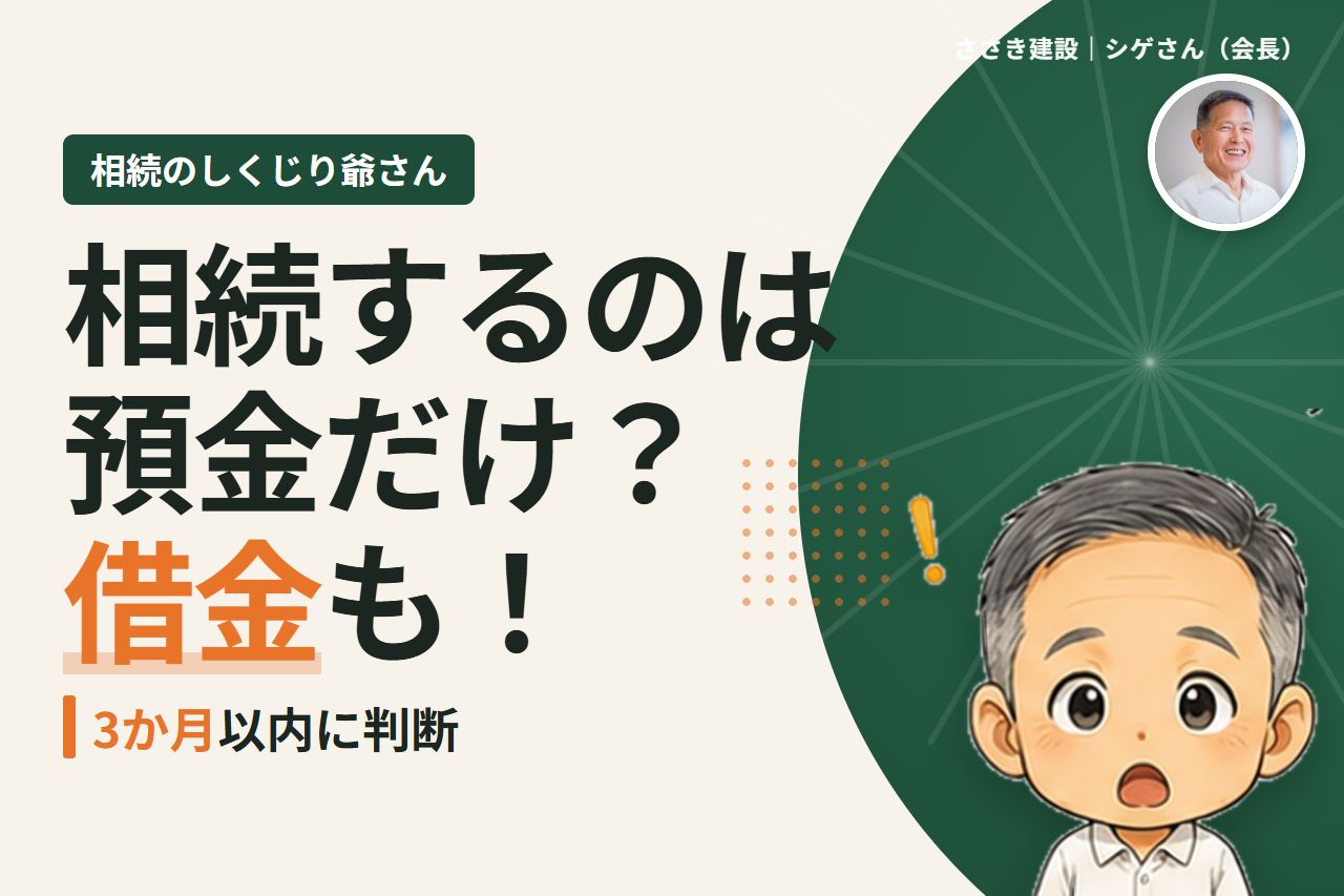 相続するのは預金や不動産だけ？借金・保証債務の相続と相続放棄の期限｜相続のしくじり爺さん